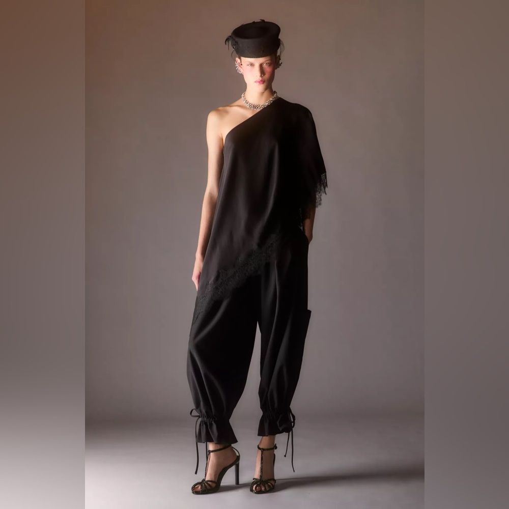 ZARA ZW COLLECTION CARGO PANTS WITH BOWS - Picture 2 of 8